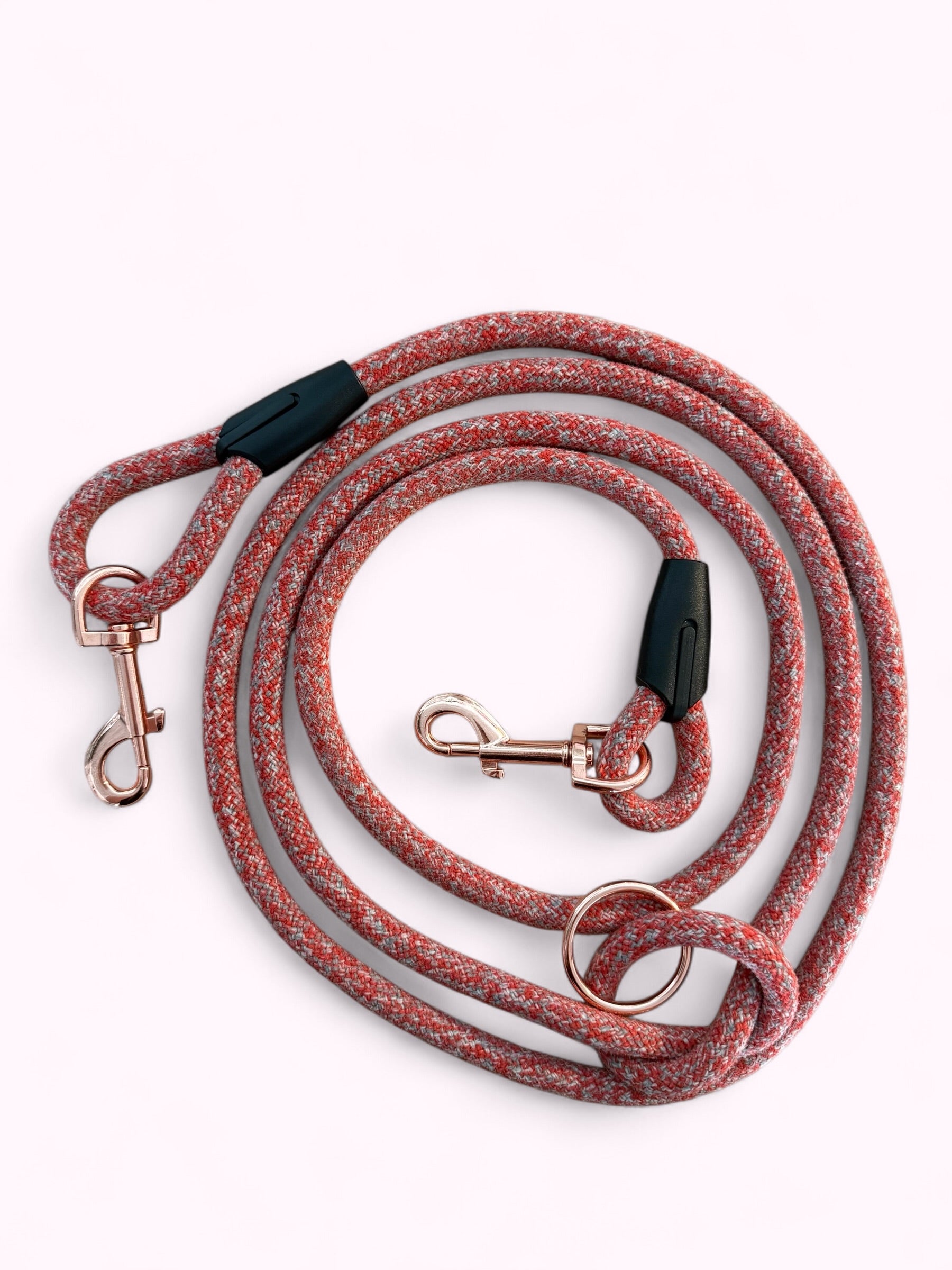 Laisse multipositions pour chien Red Grenat