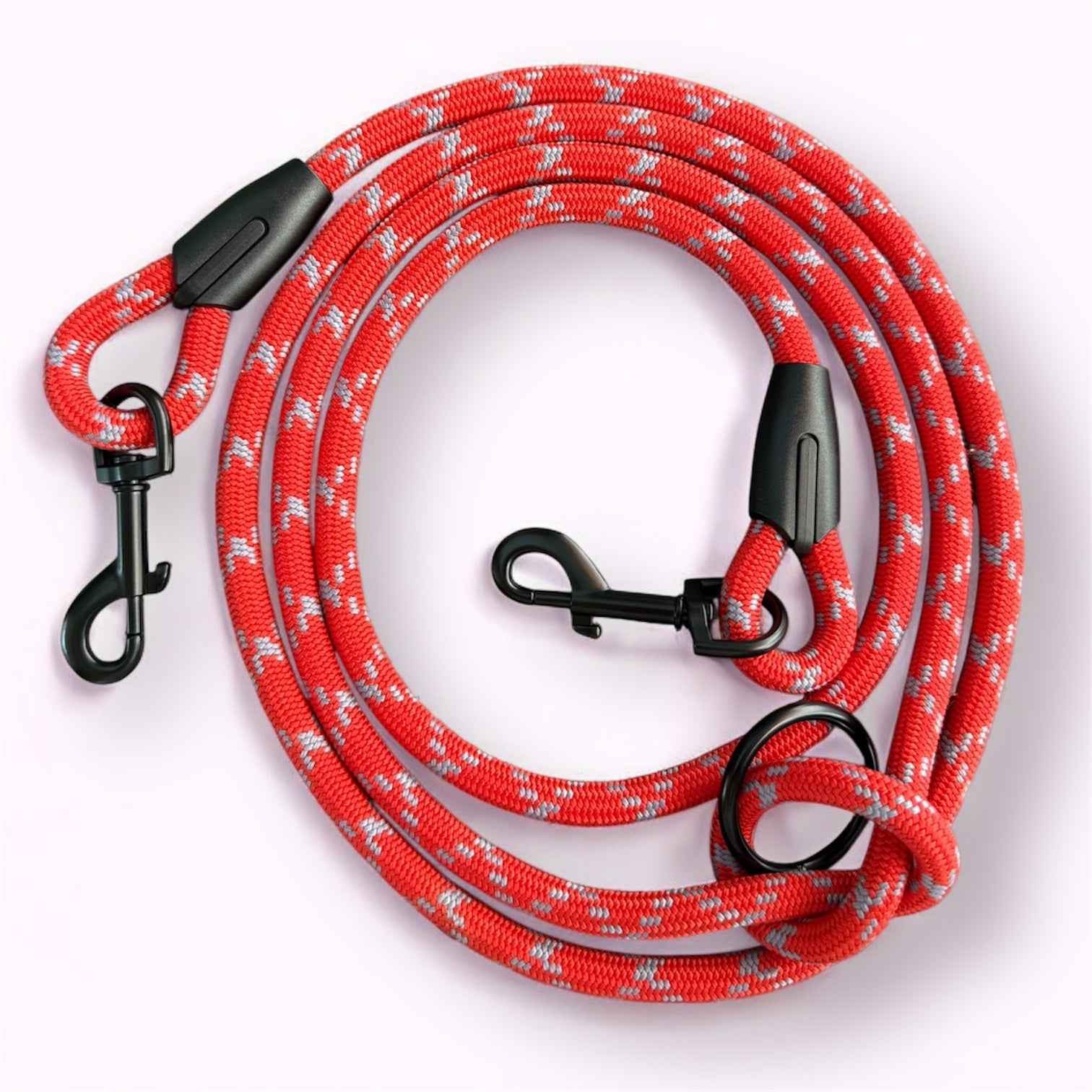 Laisse multipositions pour chien Sunny Red LuckyLesse