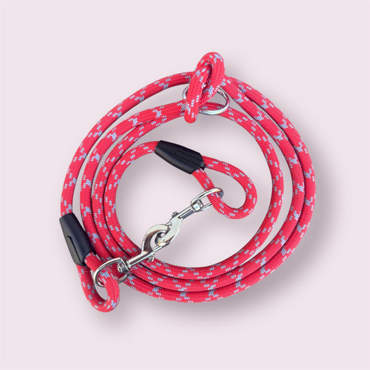 Laisse multipositions Sunny Red