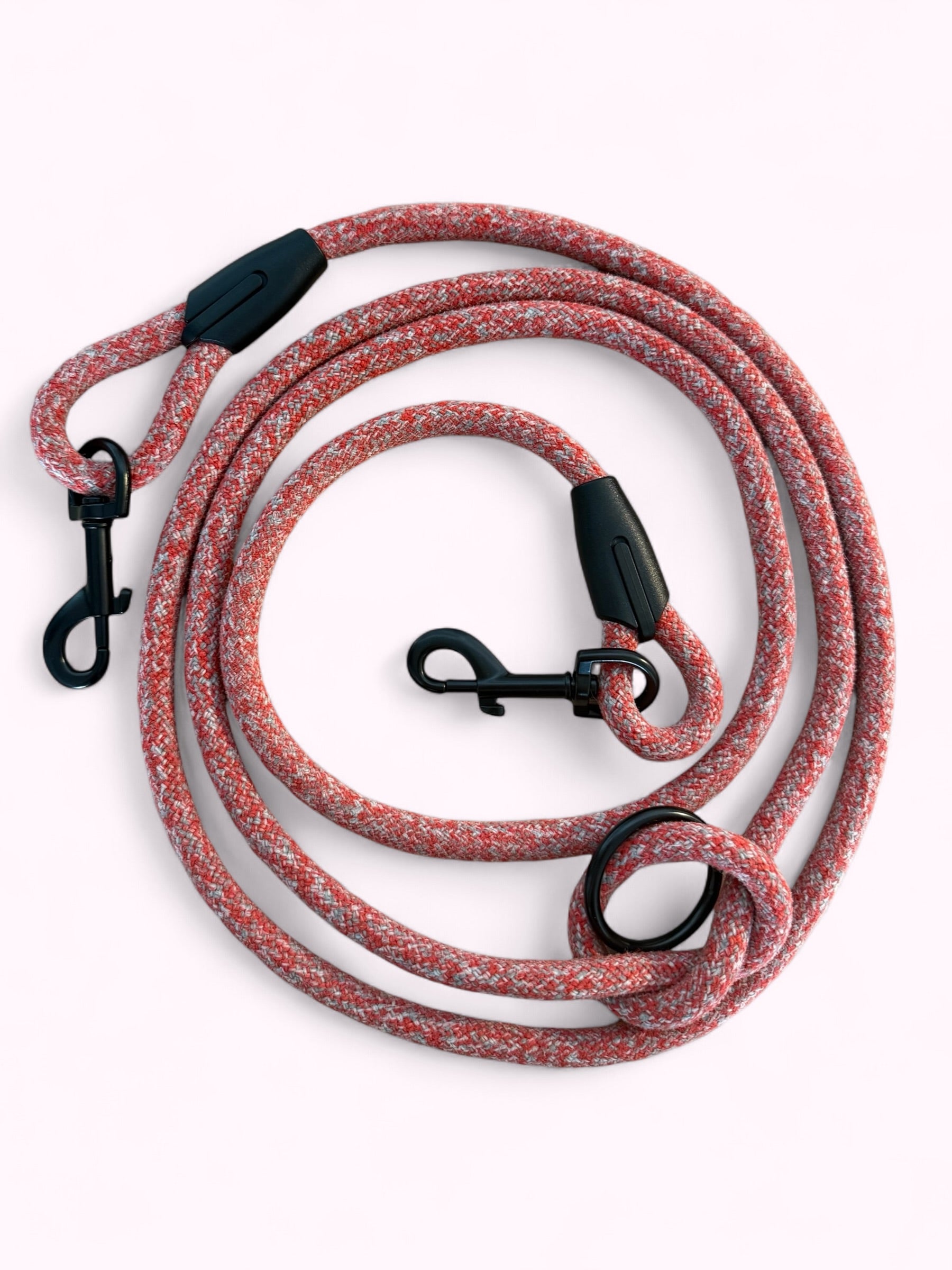 Laisse multipositions pour chien Red Grenat