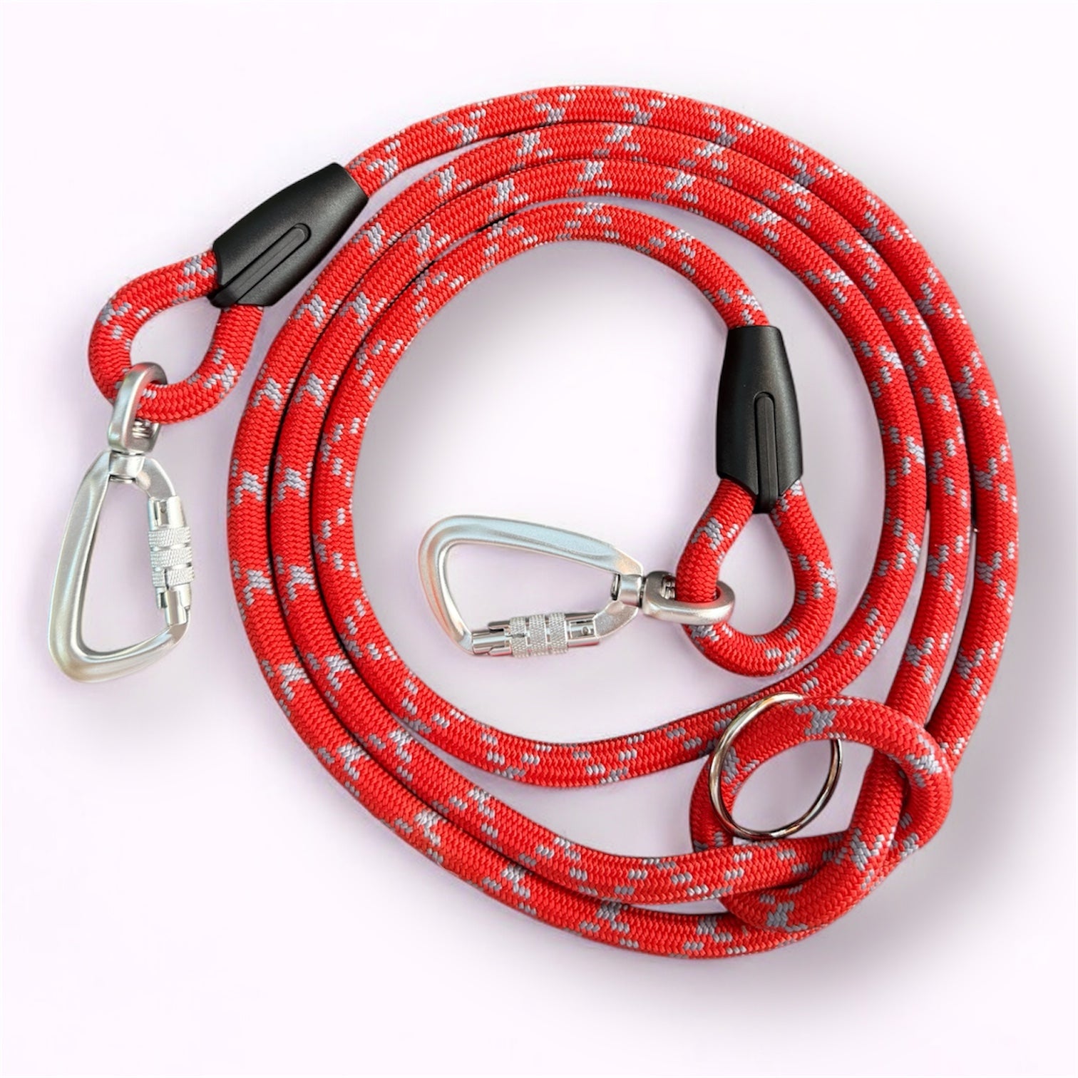 Laisse multipositions pour chien Sunny Red LuckyLesse