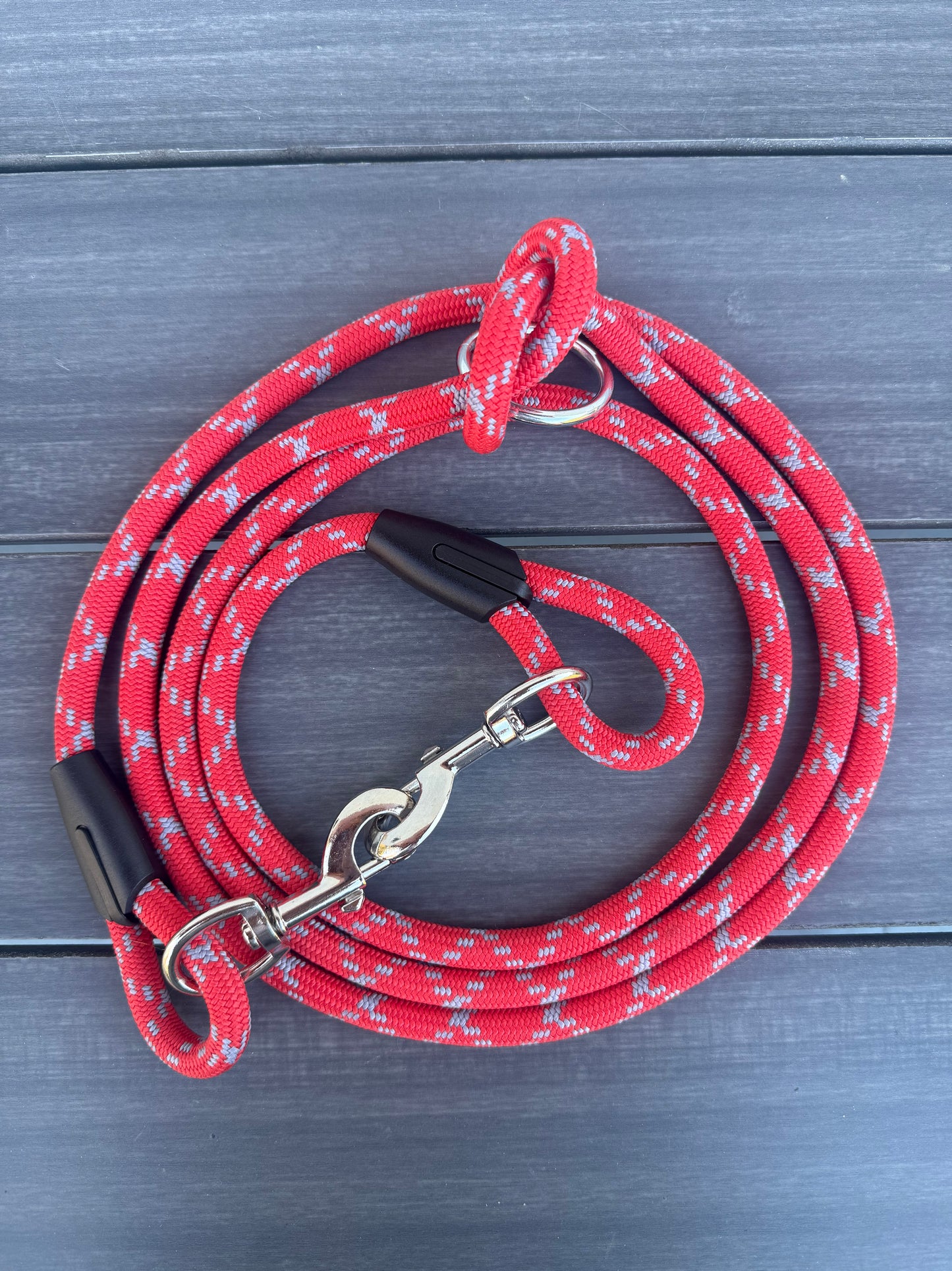 Laisse multipositions Sunny Red